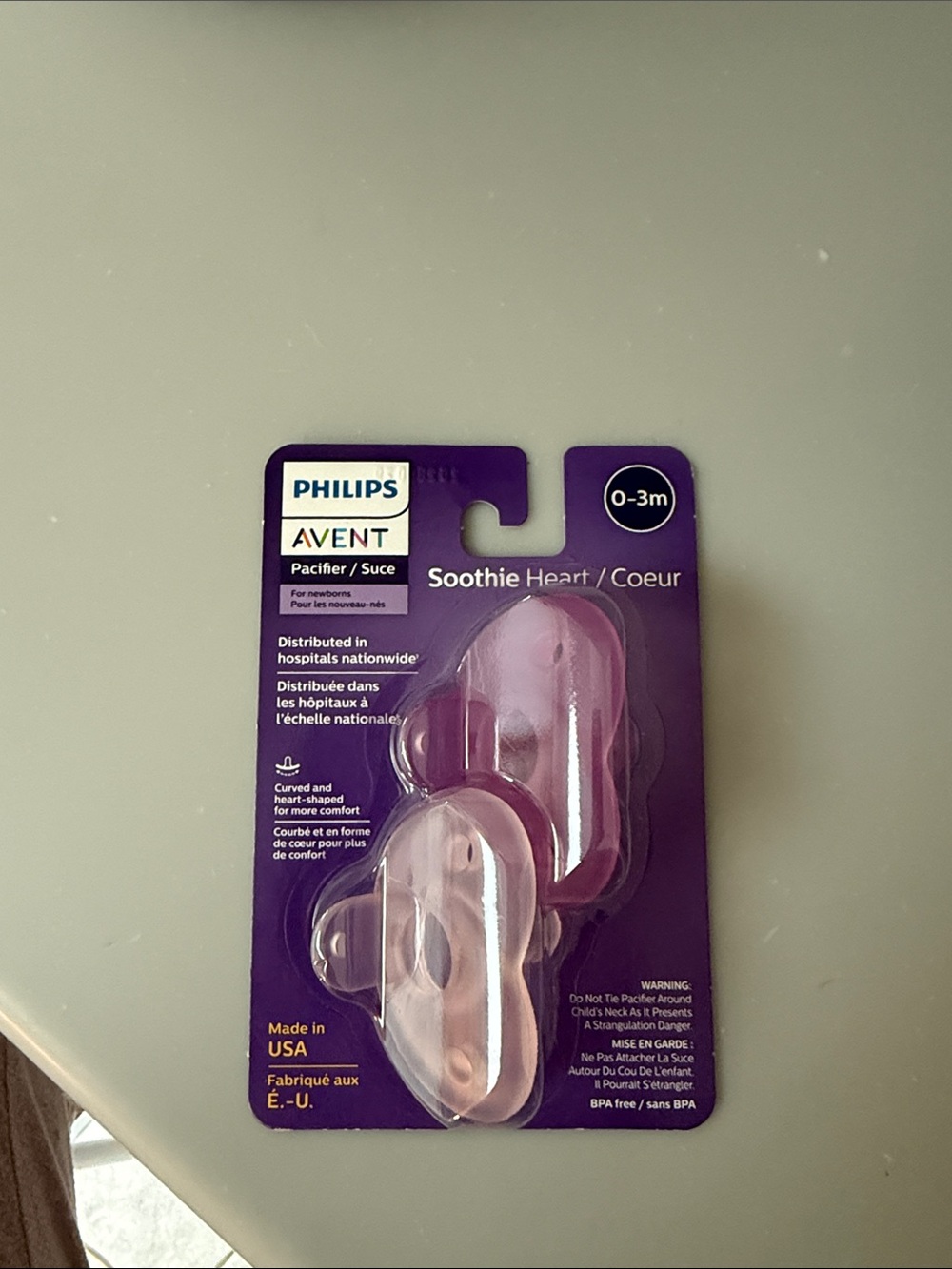 Philips White & Black Product Backing Card